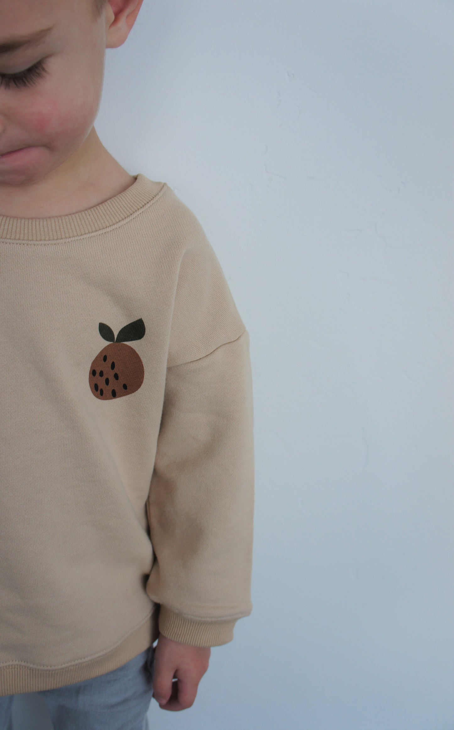 Orange Pattern Sweatshirt