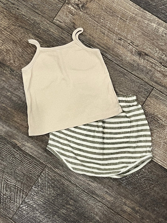 Tank Top Striped Set